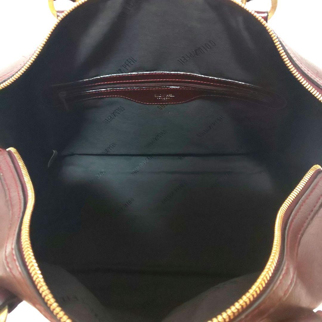 ゴールドファイル ボストンバッグ オールレザー ゴールド金具 ドイツ製 最高級