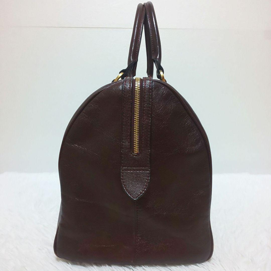 ゴールドファイル ボストンバッグ オールレザー ゴールド金具 ドイツ製 最高級