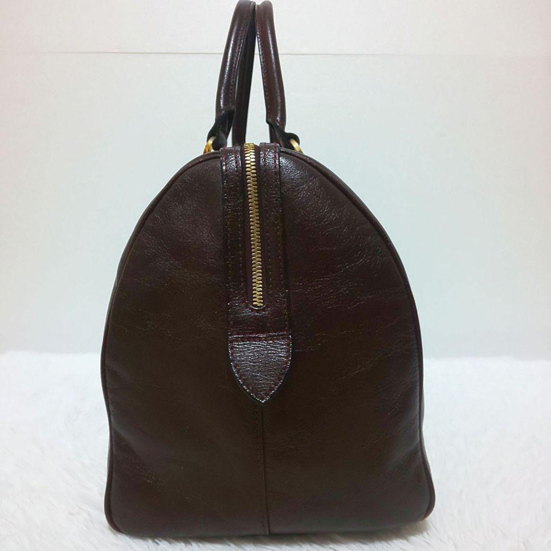 ゴールドファイル ボストンバッグ オールレザー ゴールド金具 ドイツ製 最高級