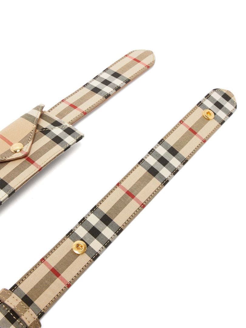 Burberry ベージュチェック ウエストポーチ