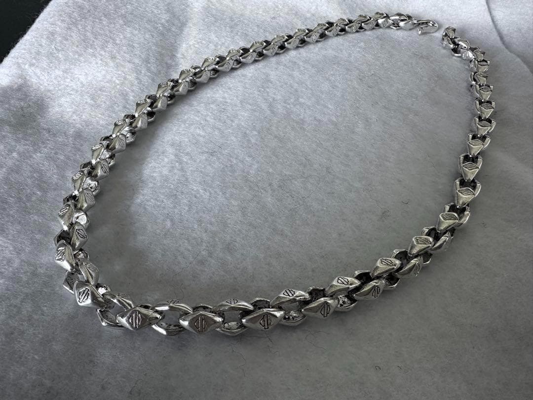 ヴィンテージ80s メキシカンジュエリー　チェーンネックレス　シルバー925