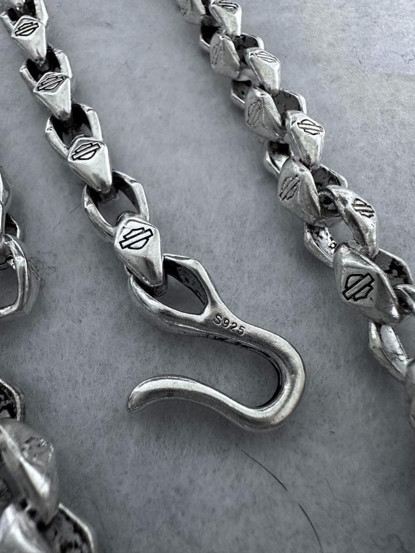 ヴィンテージ80s メキシカンジュエリー　チェーンネックレス　シルバー925