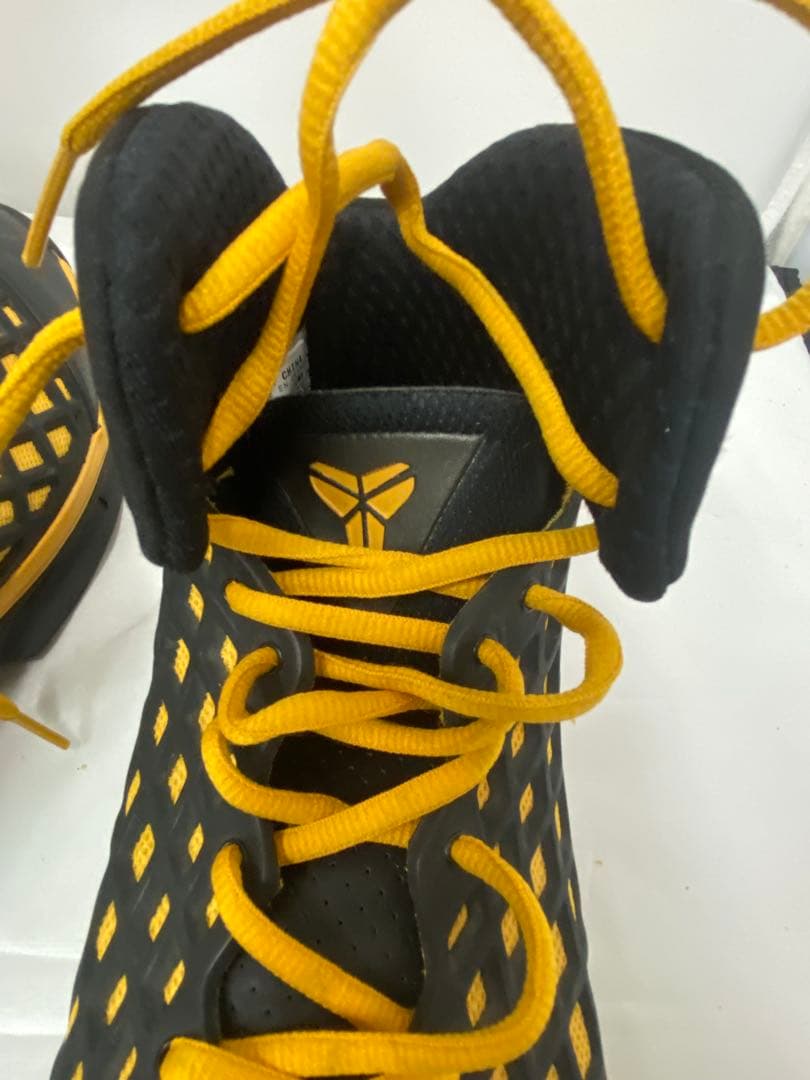 ナイキ バスケットシューズ 黒/黄色 ハイカットスニーカー