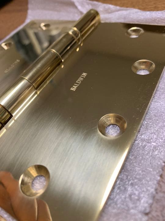 BALDWIN 真鍮無垢　蝶番　ヒンジ　日本取り扱いなし