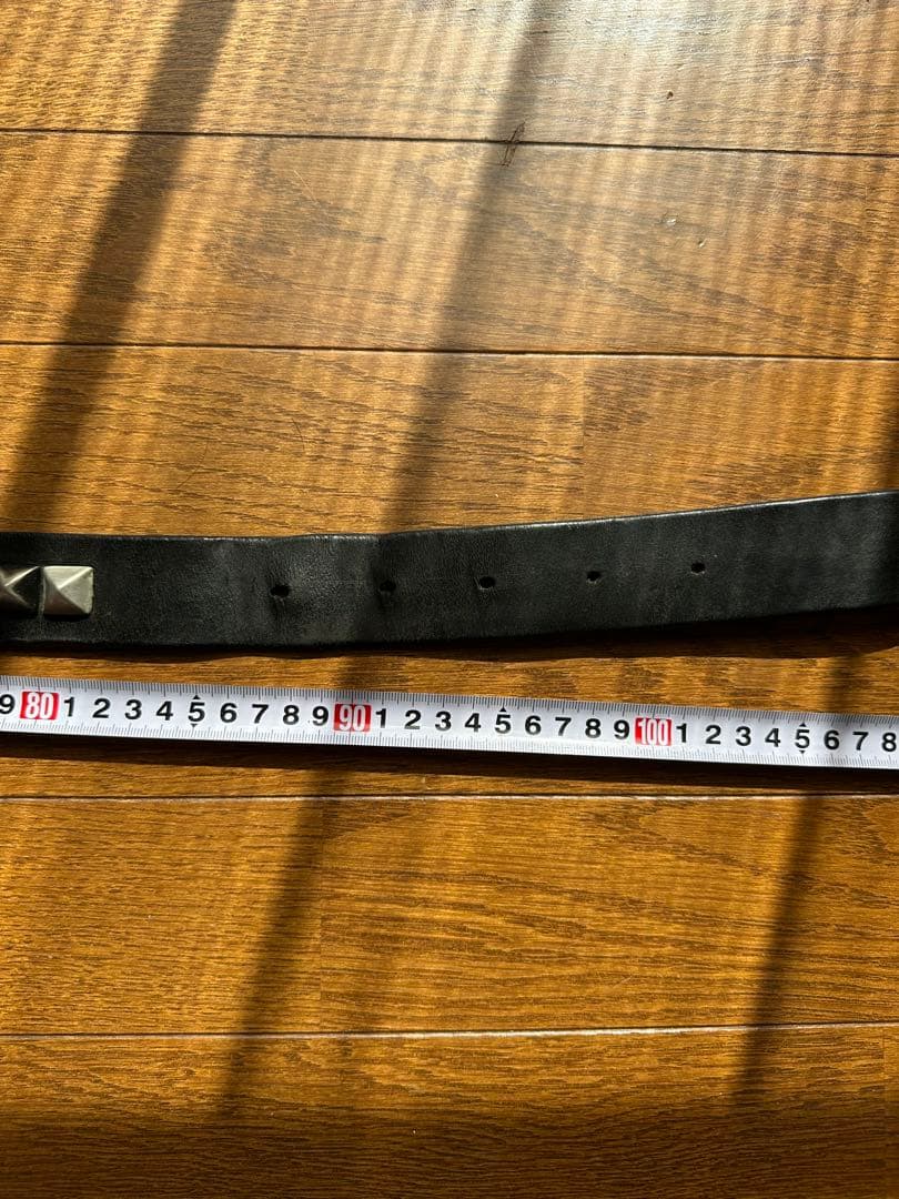 NUMBER (N)INE レザーベルト ピラミッドスタッズ W82-102cm