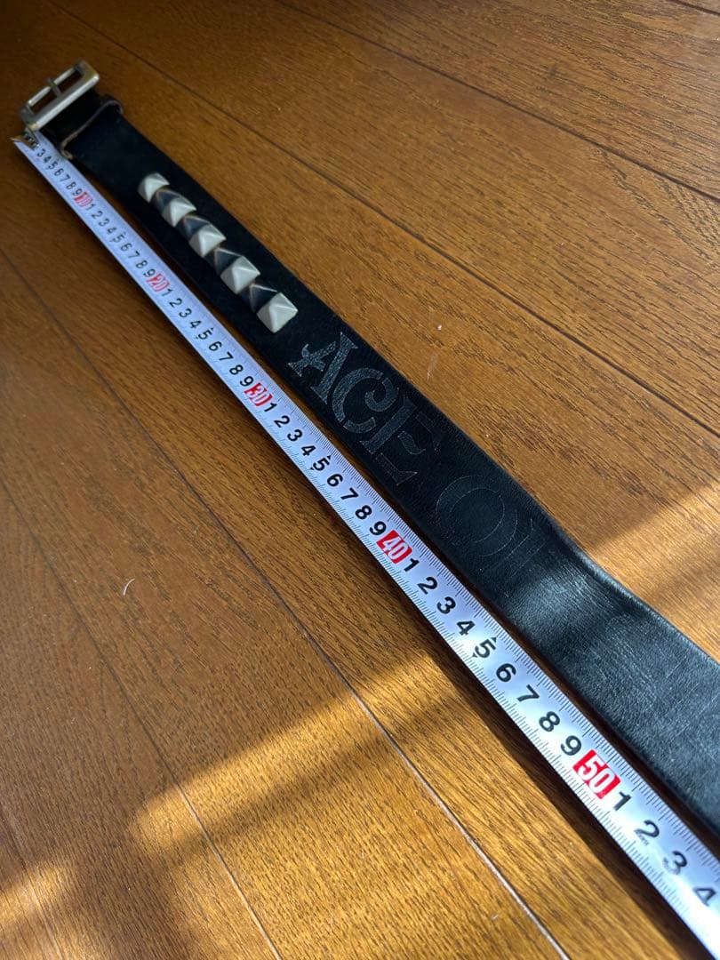 NUMBER (N)INE レザーベルト ピラミッドスタッズ W82-102cm