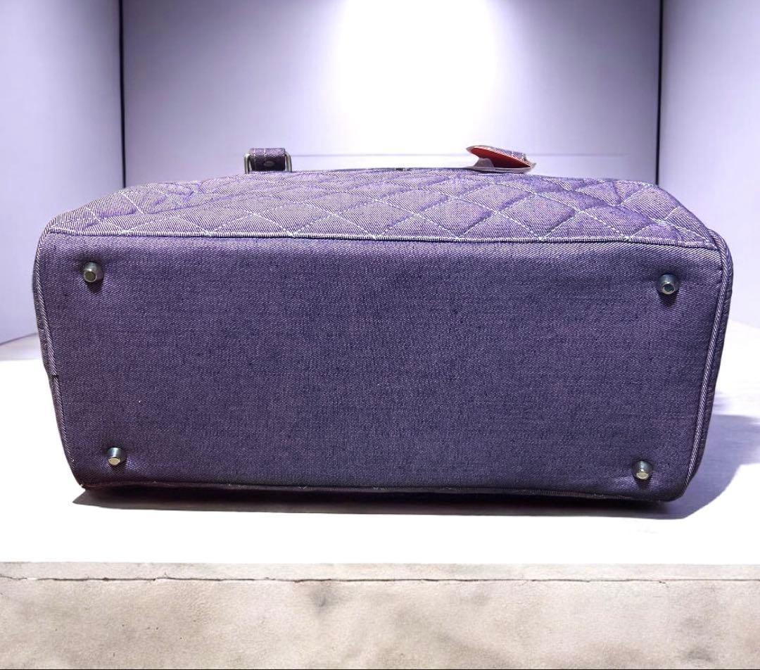 大容量 PUMA y2k キルティング ボストンバッグ デニム パープル 希少