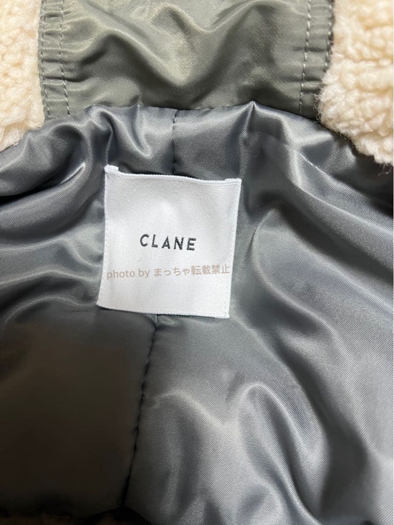 CLANE　BALLOON DESIGN HOODED N3B　カーキ　1
