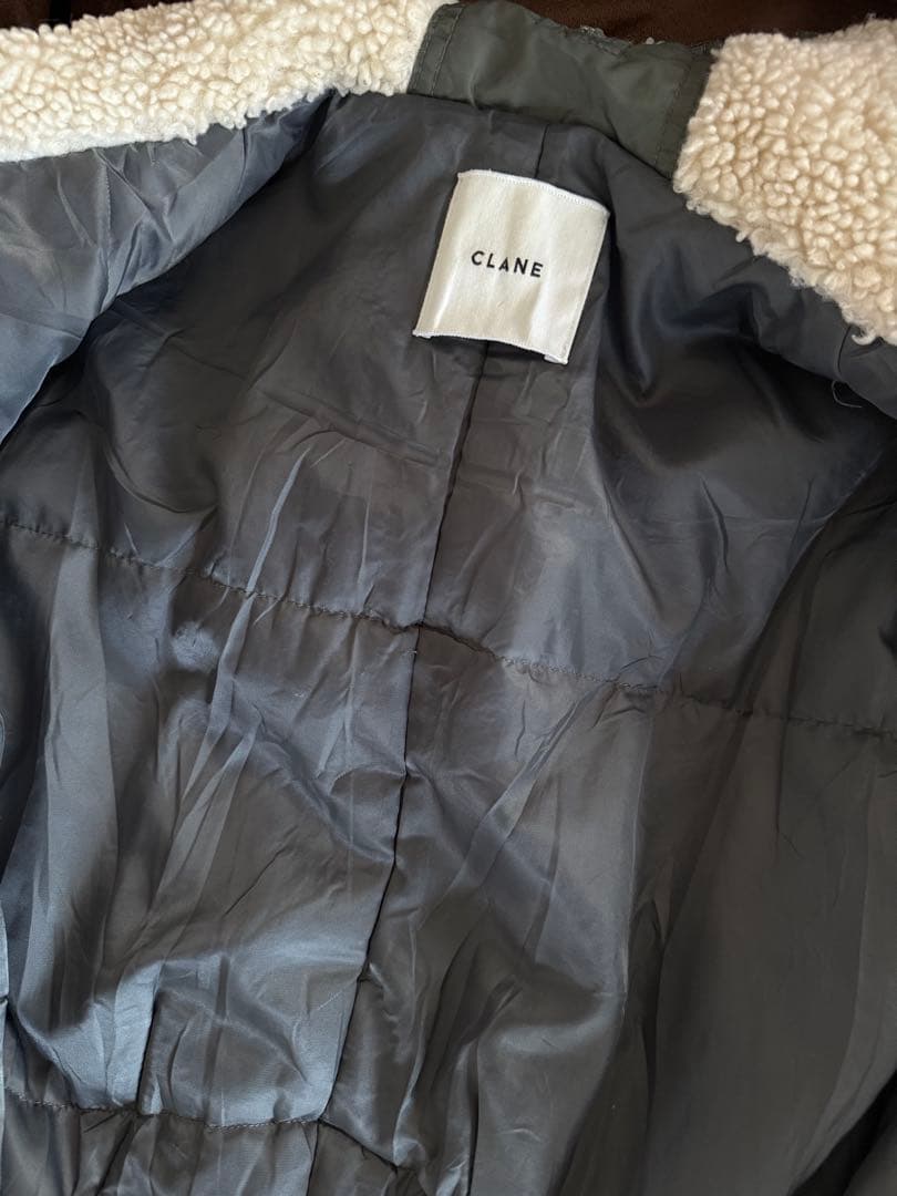 CLANE　BALLOON DESIGN HOODED N3B　カーキ　1