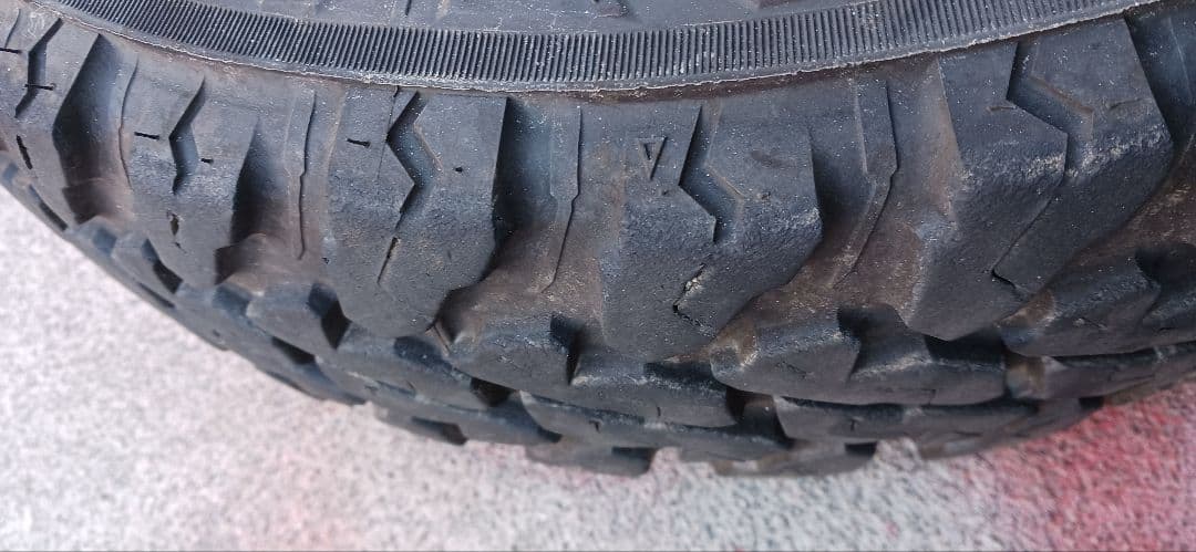 145/80-12インチアルミホイール　タイヤ2セット　軽トラ軽貨物対応タイヤ①