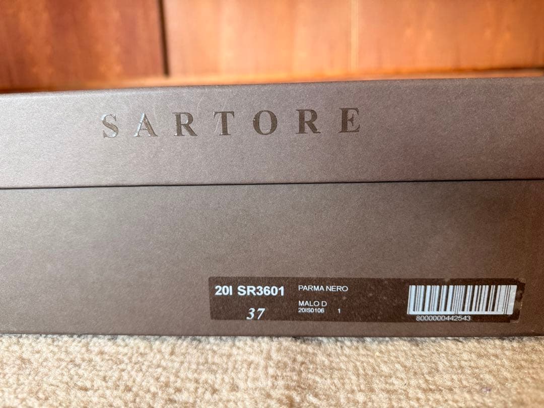 SARTORE SR3601 ロングブーツ 37 PARMA NERO