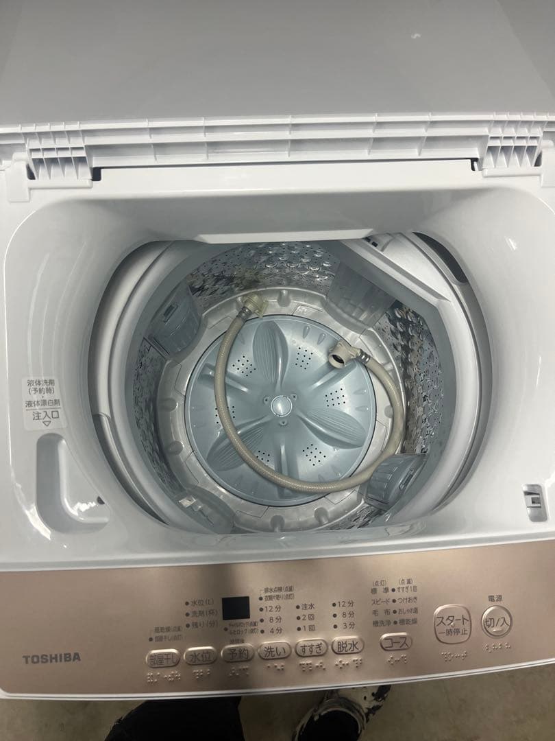 【極美品】2024年製 TOSHIBA 全自動洗濯機 5kg AW-5GA4　T