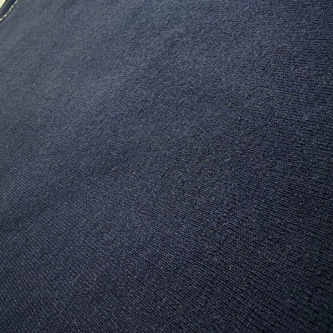 現行 25AW アナイ ステップビジュー ニット 38 紺 定価3.3万 卒業式
