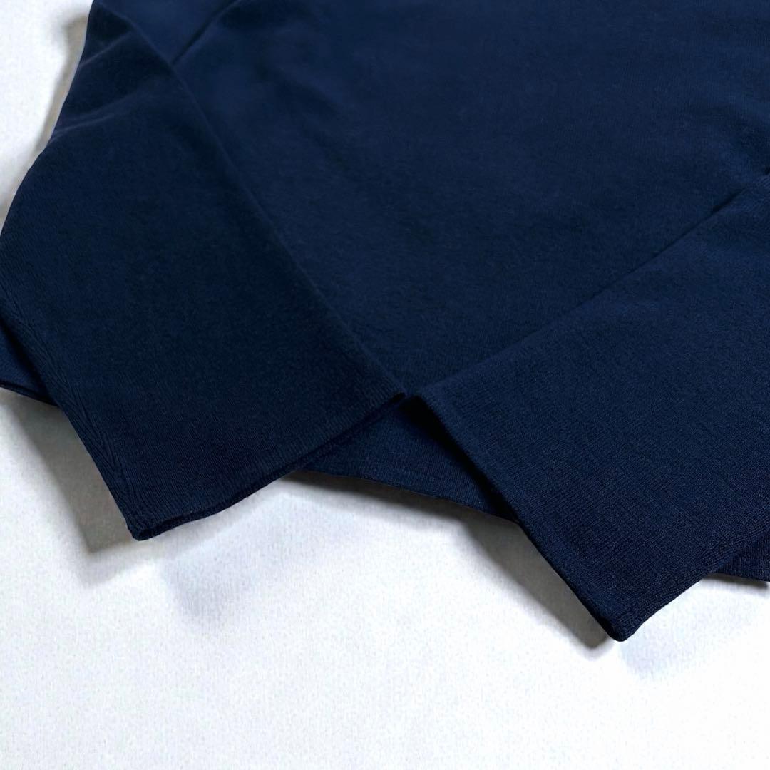 現行 25AW アナイ ステップビジュー ニット 38 紺 定価3.3万 卒業式