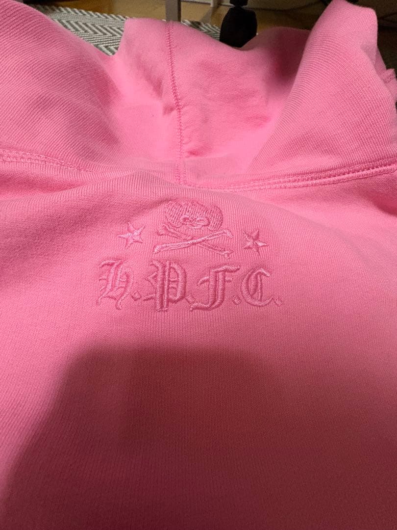 Happy99 pink hoodie s ダブルジップパーカー fti