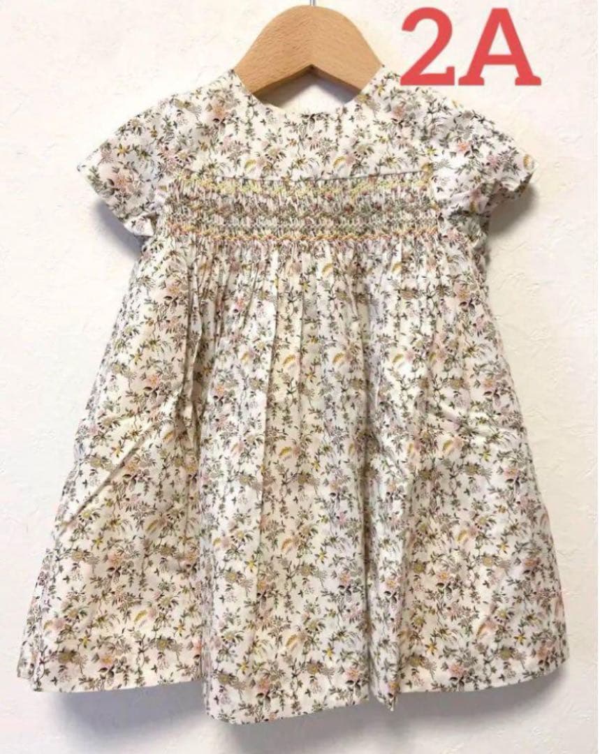 め*め様 新品✨タグ付き✨【2A】ボンポワン　ワンピース　Bonpoint ブル