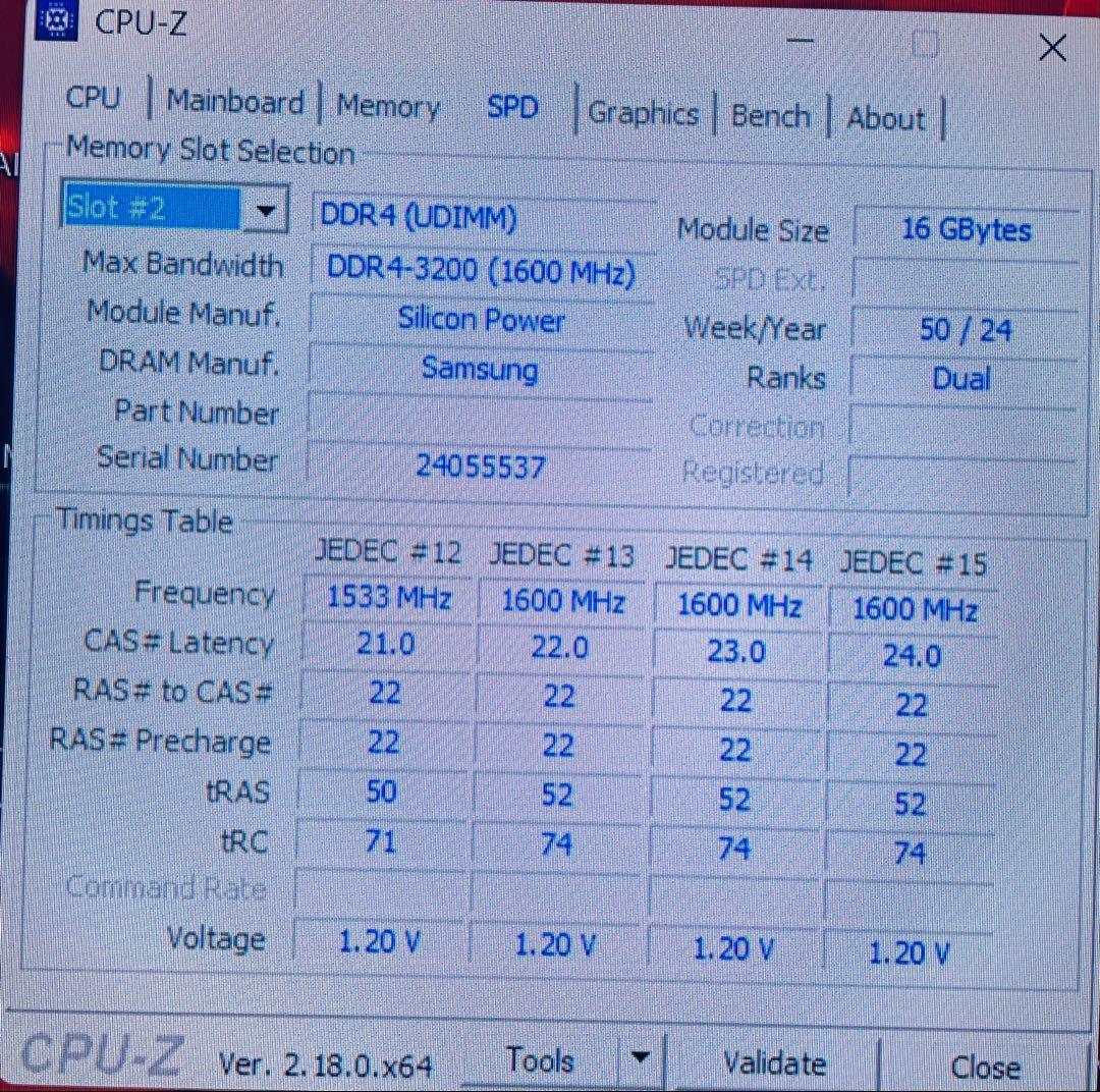 メモリー SILICON POWER DDR4-3200MHz (32GB)(16x2)