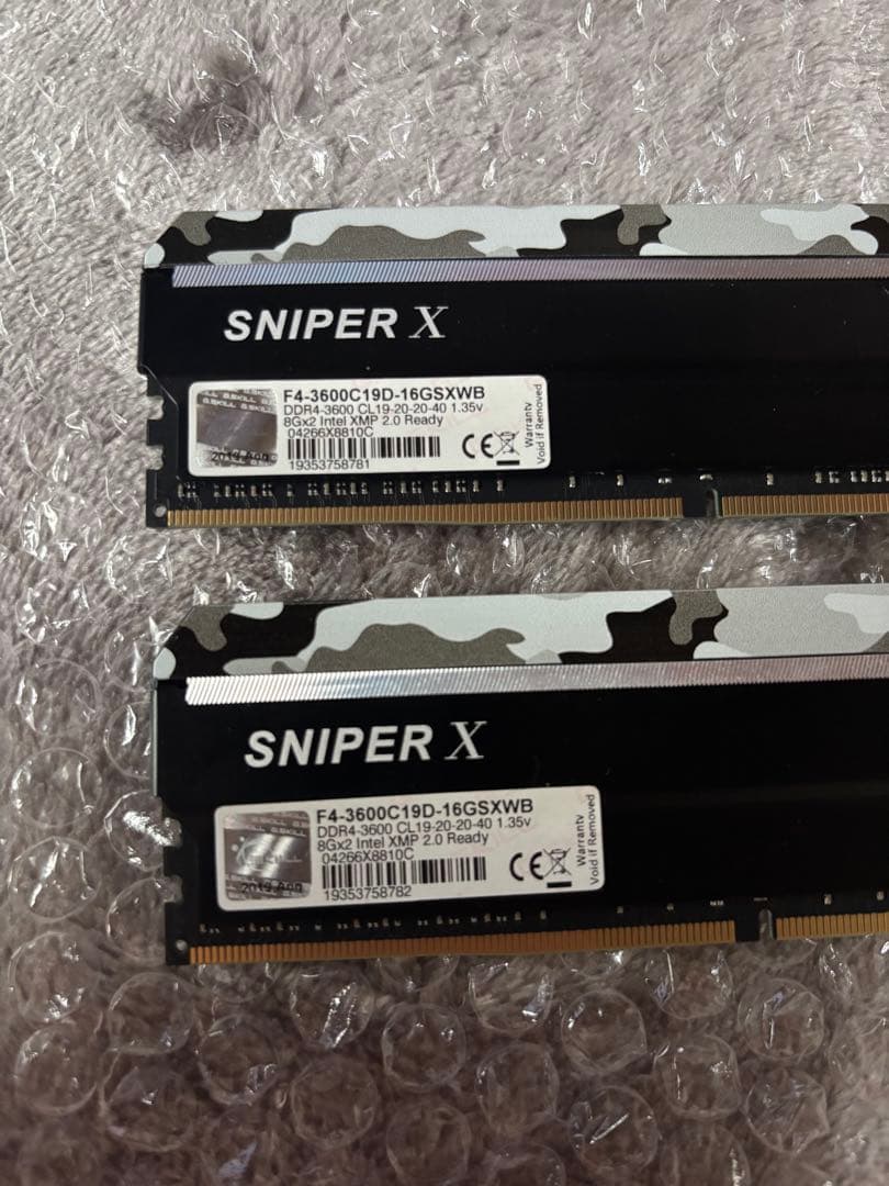 G.SKILL SNIPER X DDR4 3600MHz 16GB(8G×2)