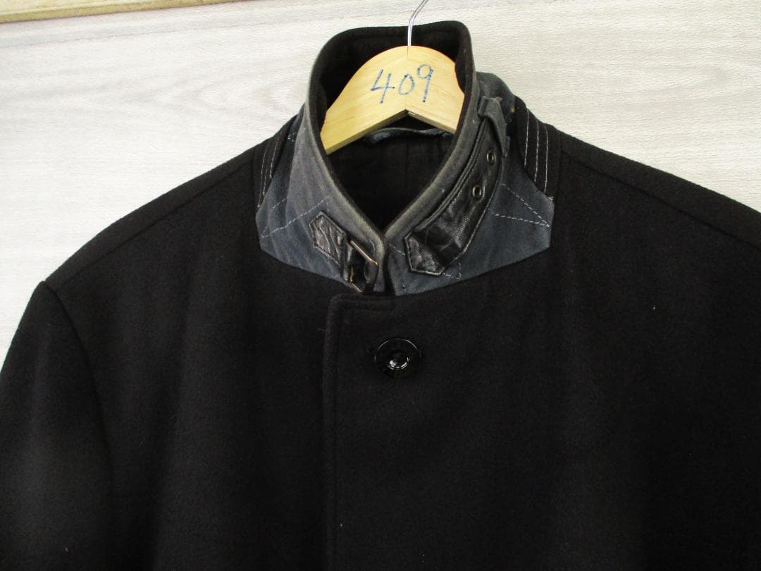 高級 HUGO BOSS ヒューゴボス＜カシミヤ混チェスターコート＞M0409m