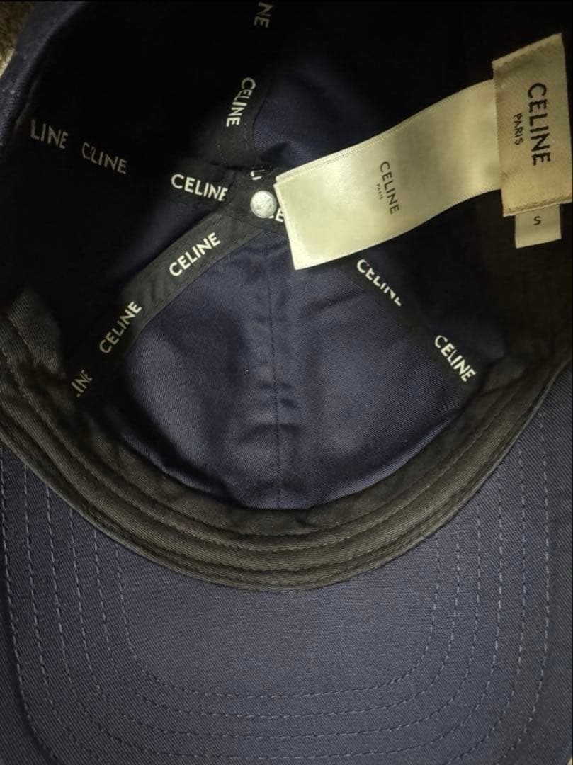 CELINE セリーヌ Cロゴ キャップ Sサイズ