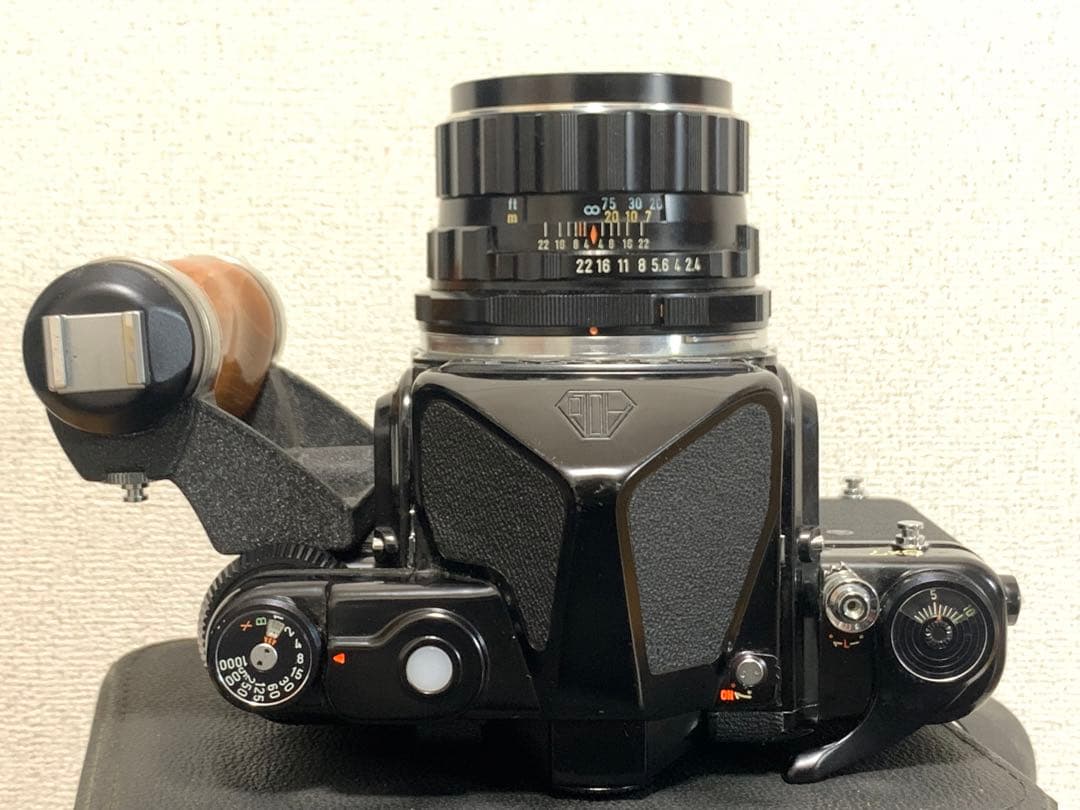 PENTAX 6x7 TAKUMAR 1:2.4 105 グリップ ケース付き