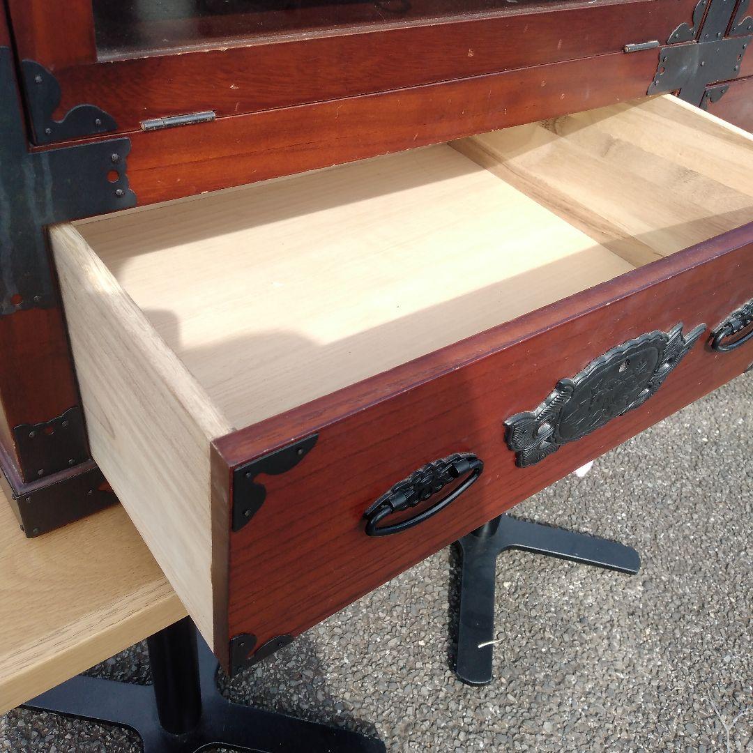 4983）民芸家具・時代箪笥風　和風のテレビ台　８８×４４ｃｍ、高さ４５ｃｍ