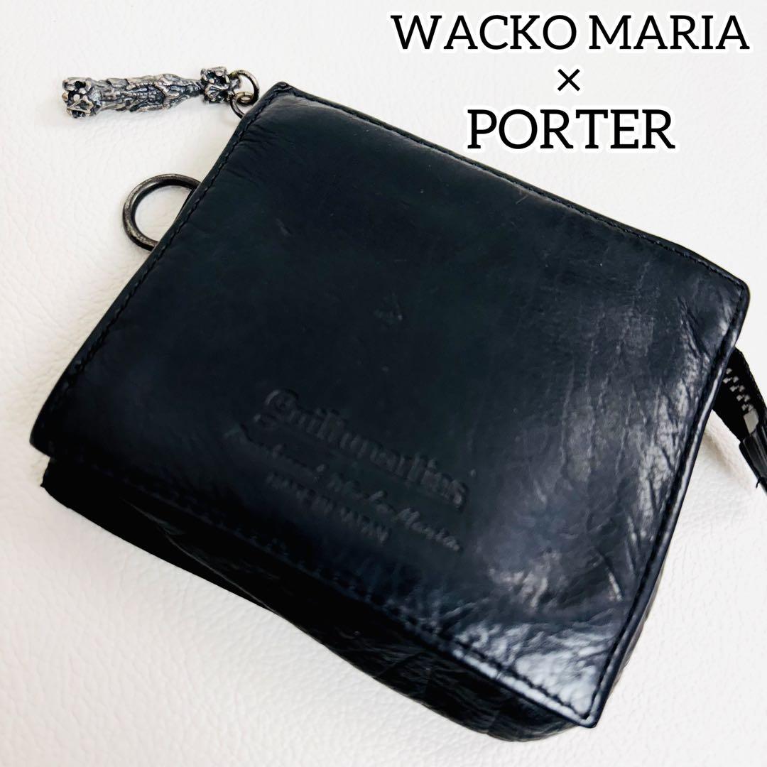 1723 ワコマリア ポーター コラボ レザー ミニウォレット 財布 小銭入れ