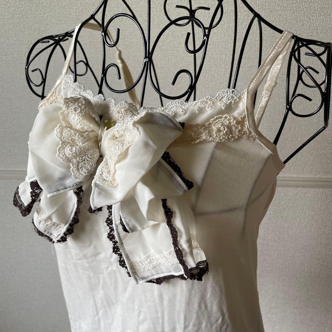 アクシーズファム ビックリボンキャミソール フェアリーグランジ y2k 森ガール