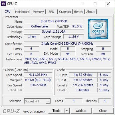 静音横置PC[Core i3-8350K / 16GB / 500GB]