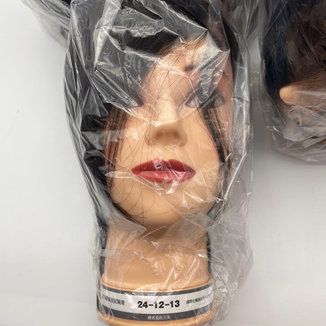 カットウィッグ　カットマネキン　国家試験　三矢　新品未使用