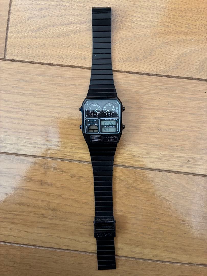 CITIZEN ANA-DIGI TEMP 腕時計 電池交換済み