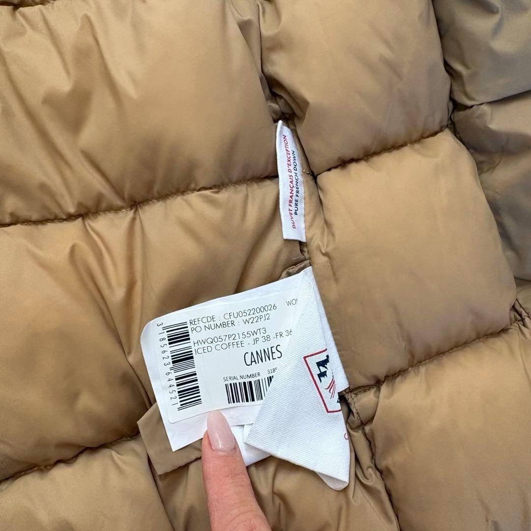 良品 PYRENEX CANNES ピレネックス カンヌ ダウンジャケット 38