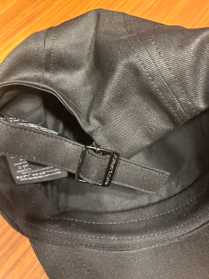 SAINT LAURENT ブラック ベースボールキャップ