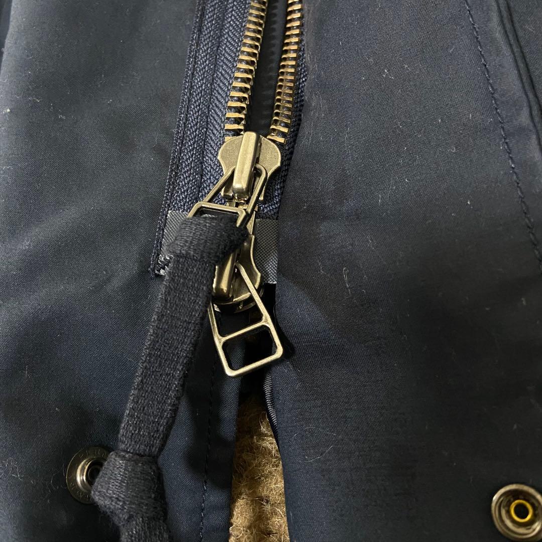 アメリカンラグシー モッズコート2way ファー付き ネイビー M