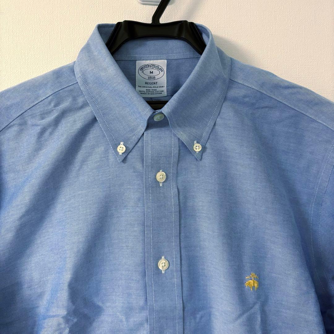 最高級 美品 Brooks Brothers GF BDシャツ 長袖 羊刺繍 M