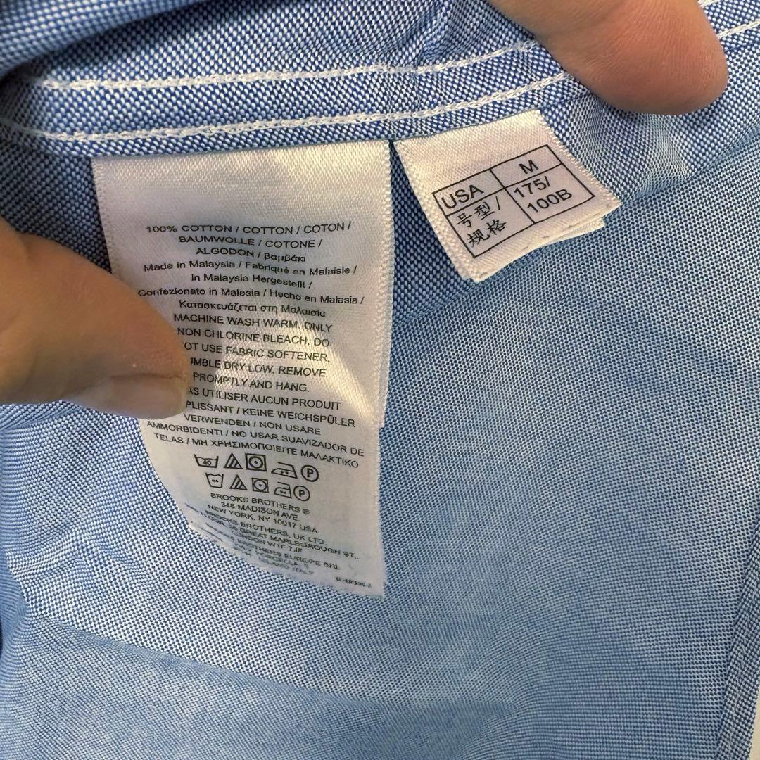 最高級 美品 Brooks Brothers GF BDシャツ 長袖 羊刺繍 M