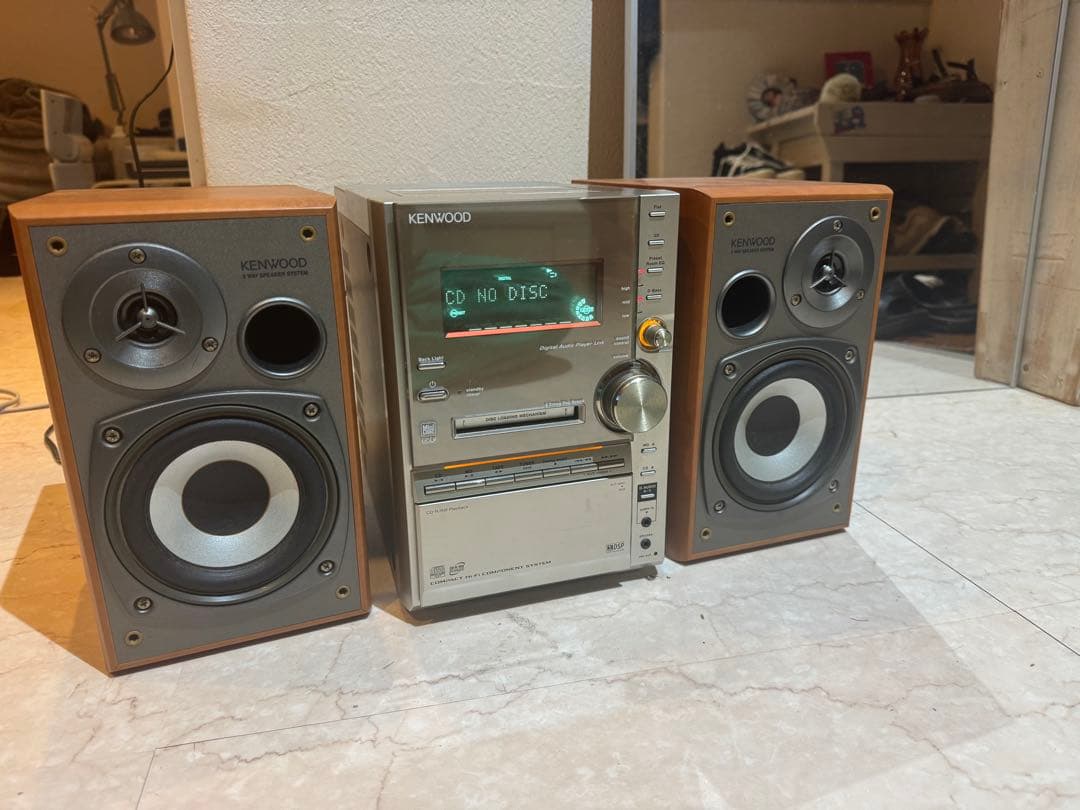 KENWOOD ミニコンポ CD MDカセット ラジオ　プレーヤー