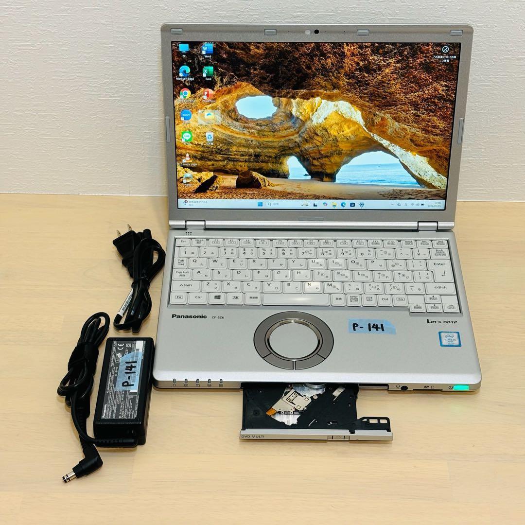 レッツノート PC Windows11 SSD DVD オフィス付き P-141