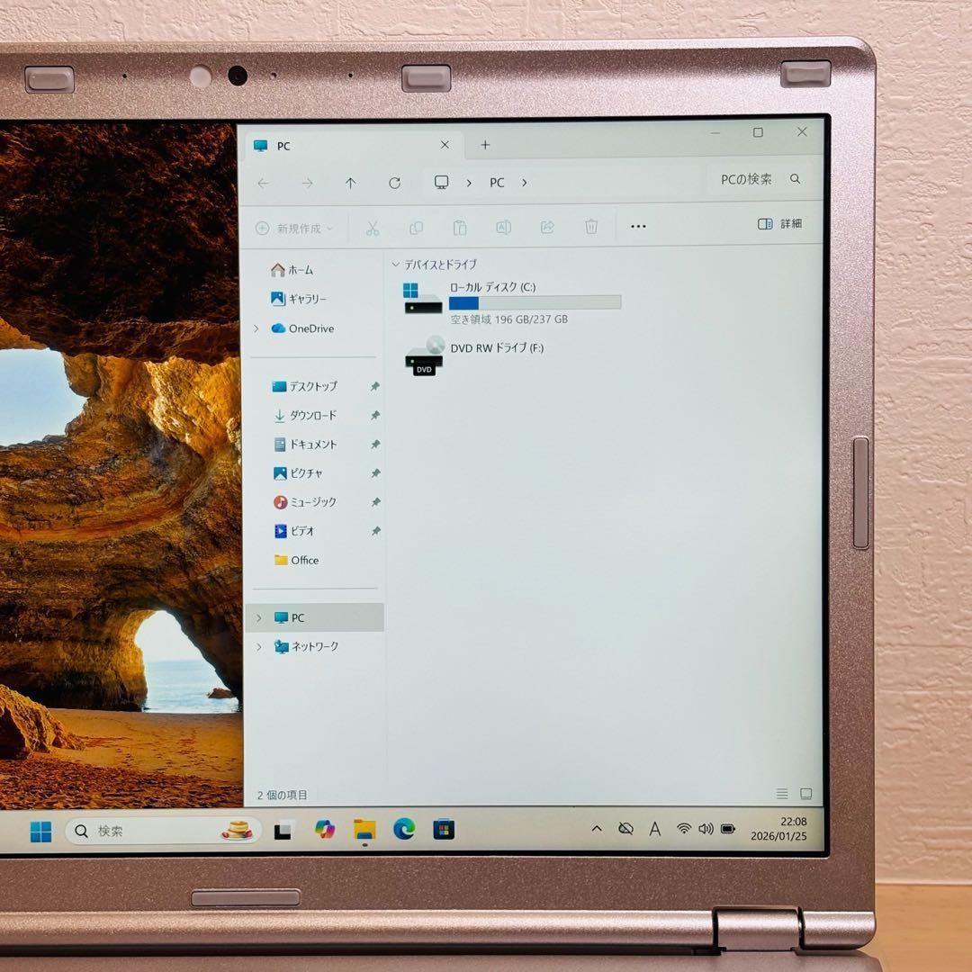 レッツノート PC Windows11 SSD DVD オフィス付き P-141