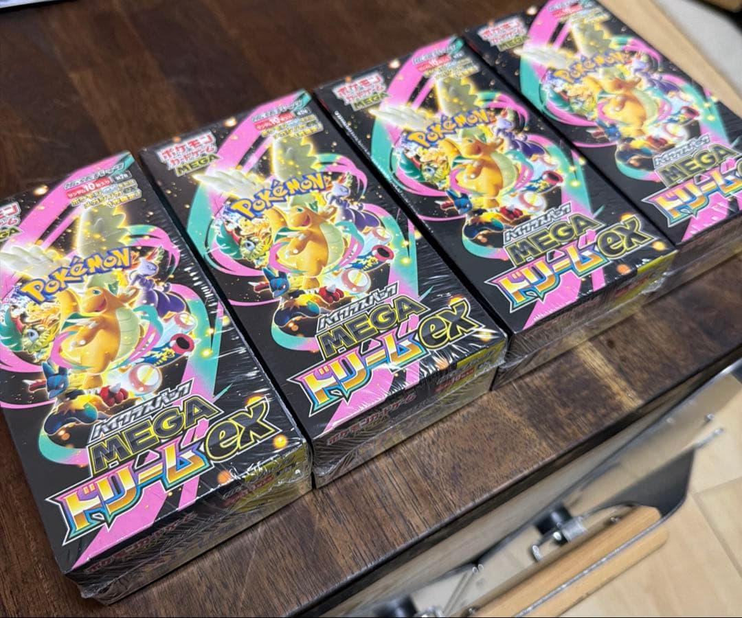 【新品未開封】ポケモンカード MEGAドリームEX 4box シュリンク付き