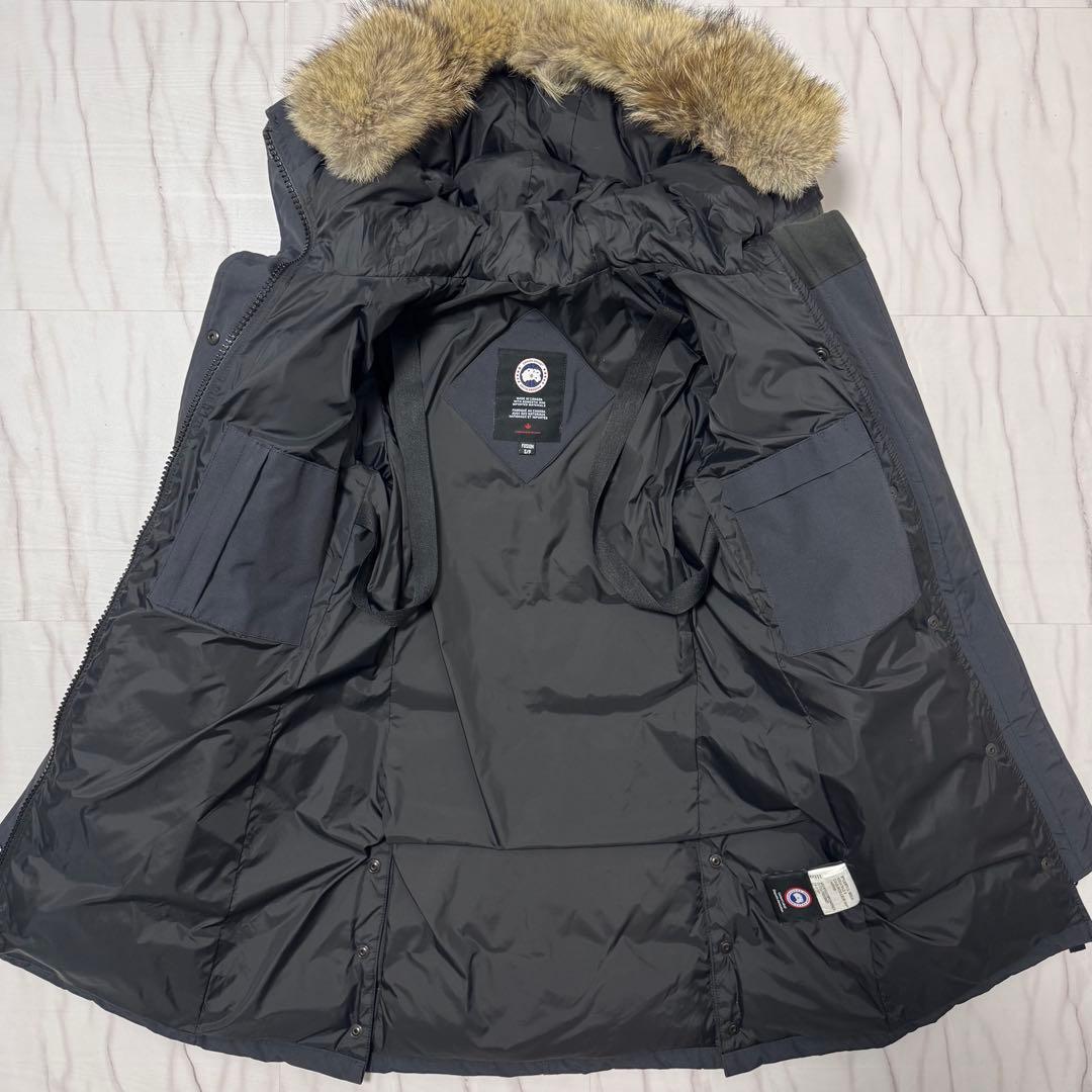 カナダグース シェルバーン ダウンコート パーカー フュージョンフィットS 紺
