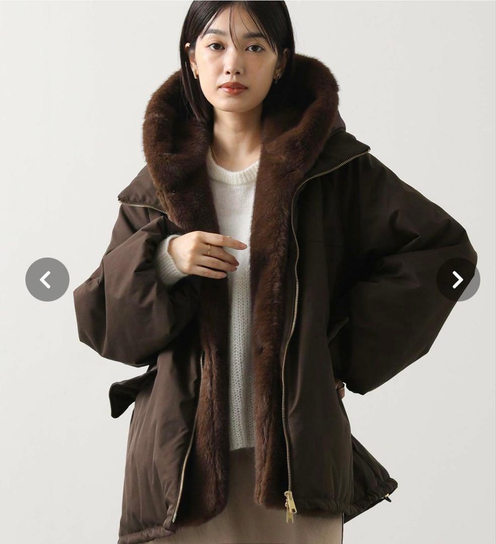 【最終価格】Greedy Brilliant 取り外しファー付き中綿フードコート