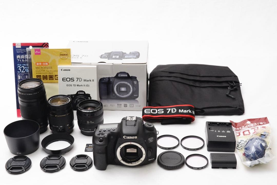 デジタル一眼レフカメラCanon EOS 7D MarkIIトリプルレンズセット