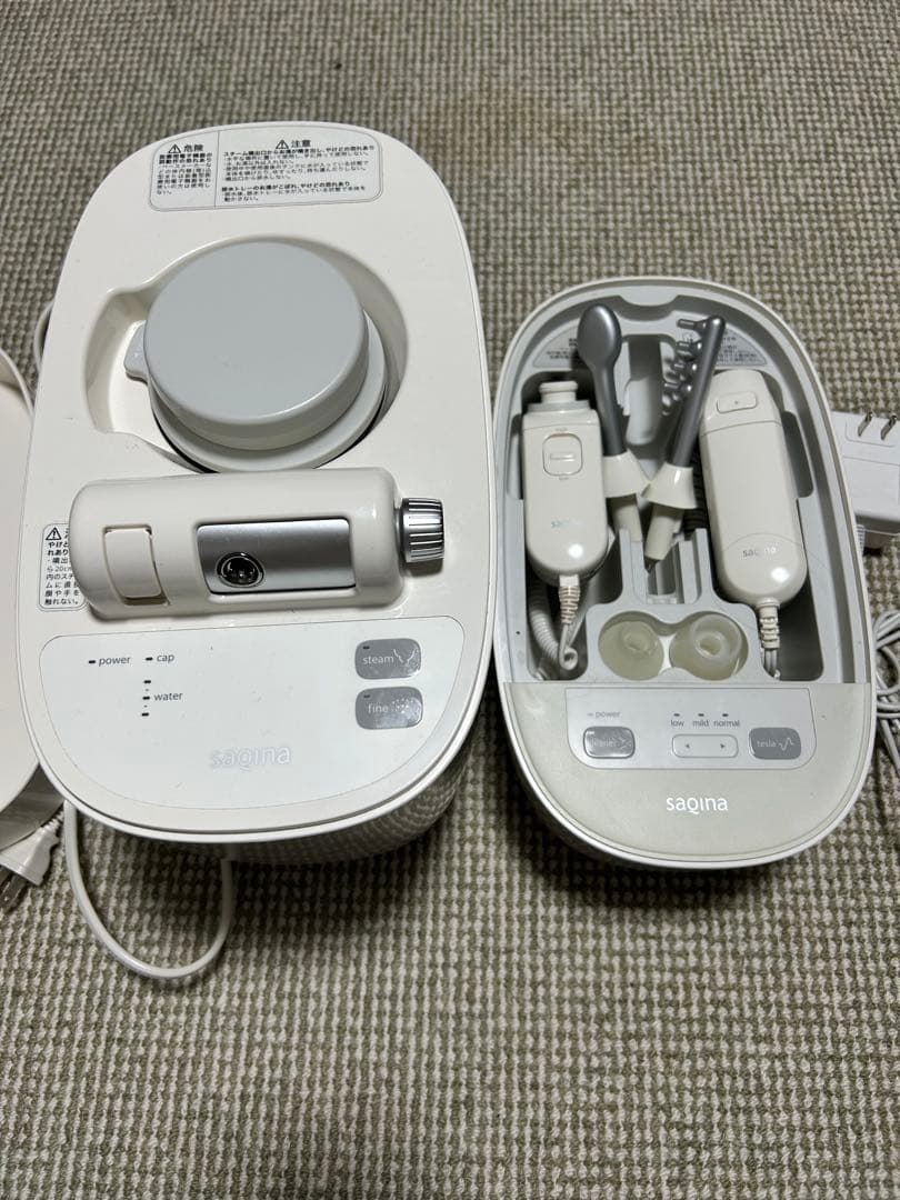 ⭐︎化粧品追加しました⭐︎Saqina pino 美容器具一式　説明書、 化粧品付き