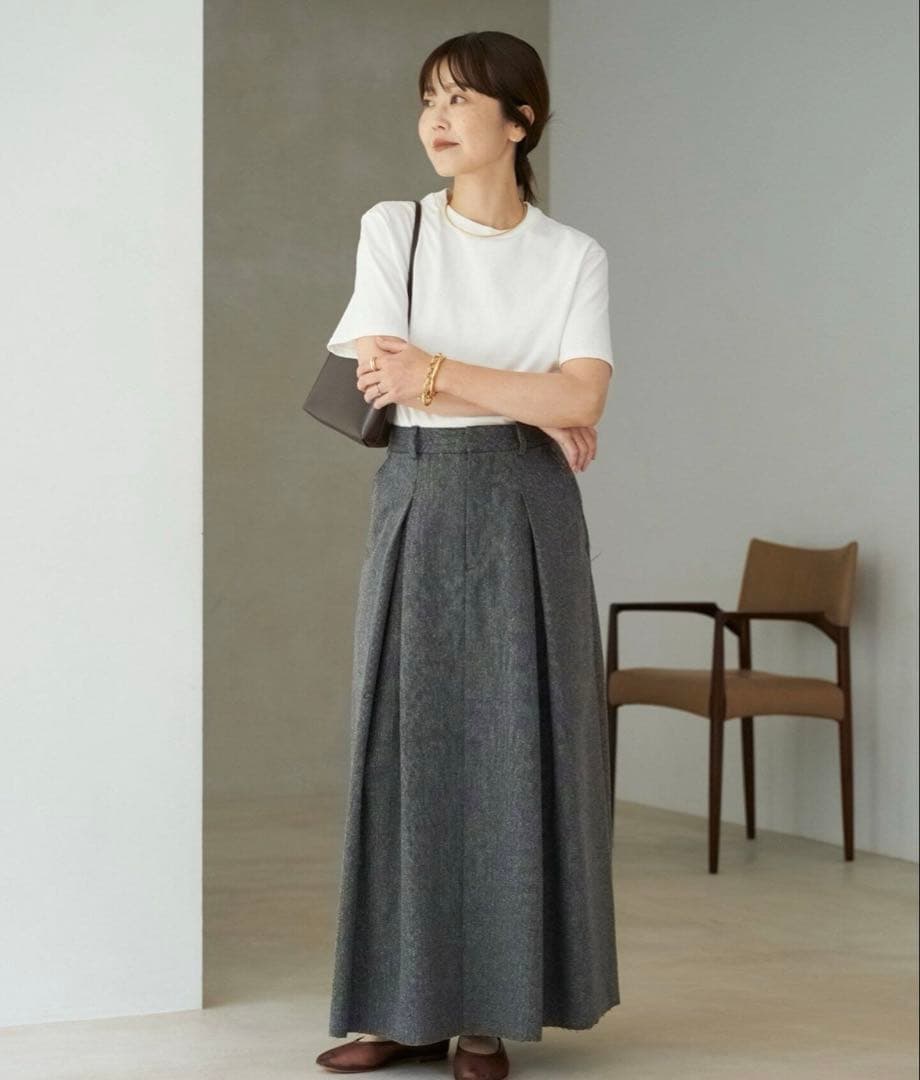 新品未使用タグ付Plage RIAM TWEEDボンディング スカート34サイズ