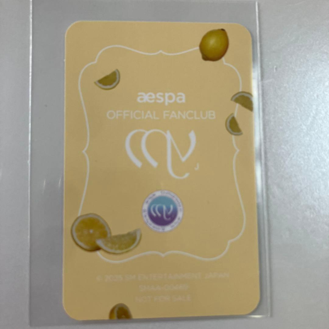 aespa ウィンター　SM30 FC継続　トレカ