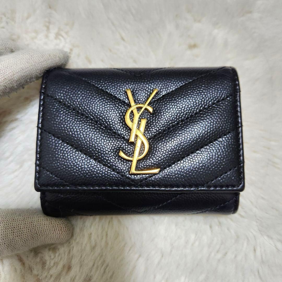 ✨極美品✨サンローラン　キーケース　6連　カサンドラ　キルティング　ブラック