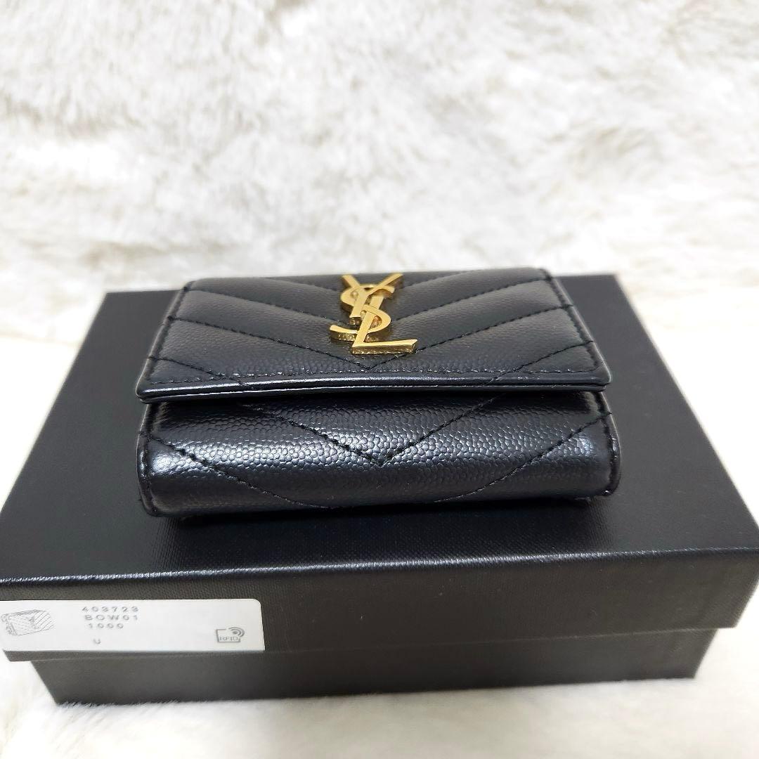 ✨極美品✨サンローラン　キーケース　6連　カサンドラ　キルティング　ブラック