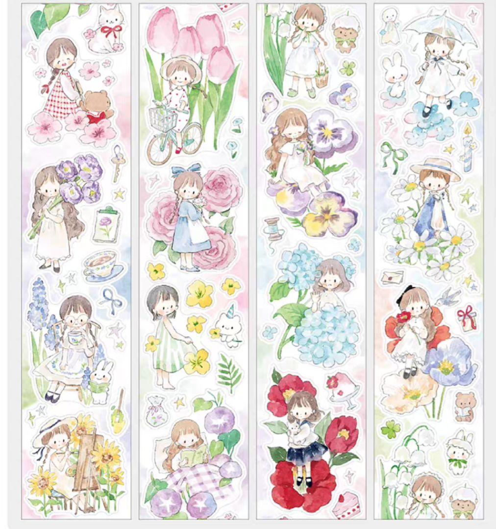 か*ん様 海外マステ まとめ売り16個　新品13・中古3個 人物 巻売り 和紙