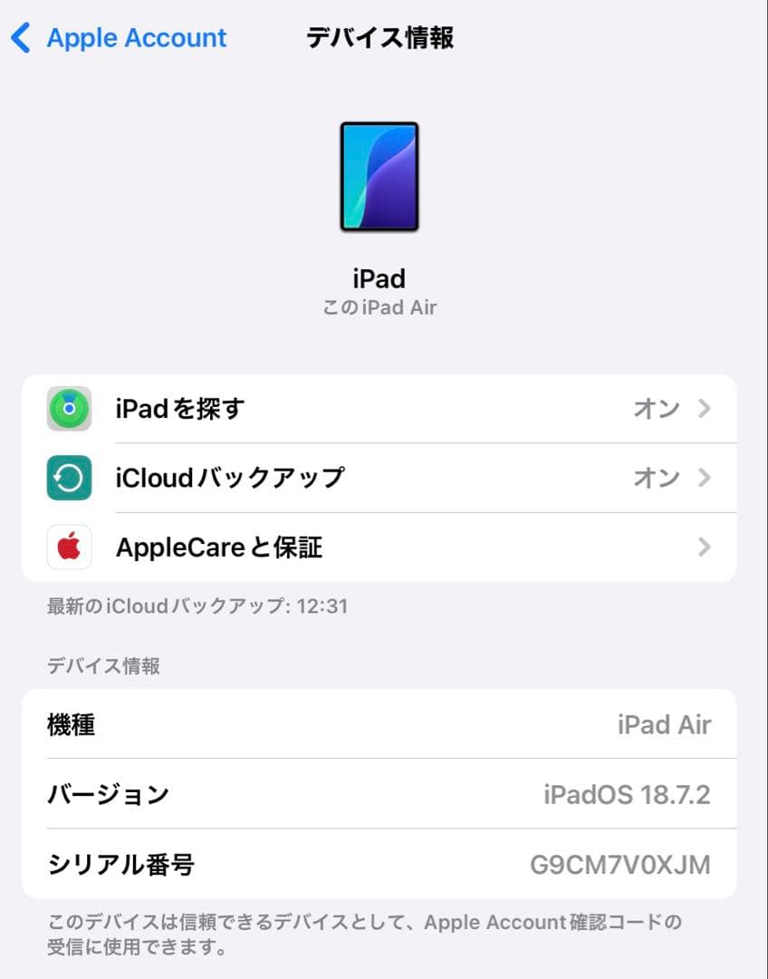 iPad Air Wi-Fiモデル 256GB - パープル 第5世代